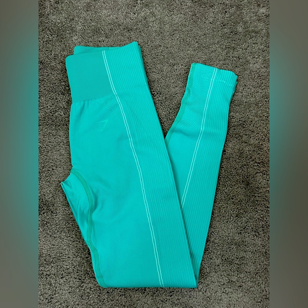Teal GYMSHARK leggings LIKE NEW